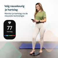 Sacoma Slimme Personenweegschaal met App - 17x Lichaamsanalyse - Vetpercentage - Original - Zwart