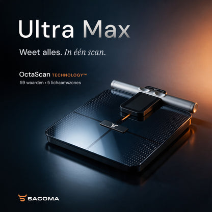 Sacoma Ultra Max met OctaScan-technologie: 59 lichaamswaarden in 5 lichaamszones
