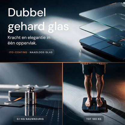 Weegplateau van gehard glas met ITO-coating, nauwkeurig tot 0,1 kg en geschikt tot 180 kg