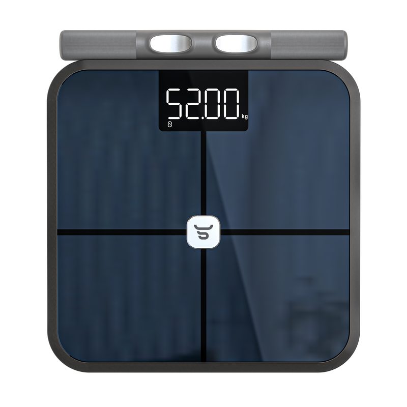 Slimme personenweegschaal met handgrepen en digitaal display voor nauwkeurige meting