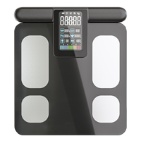 Sacoma Ultra slimme weegschaal met handgrepen voor nauwkeurige lichaamsanalyse, inclusief BMI, vetpercentage en spiermassa